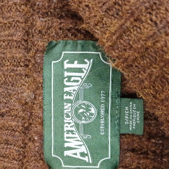 Vintage American Eagle Outfitters Warm Brown Crew Neck Sweater - Picture 3 of 4